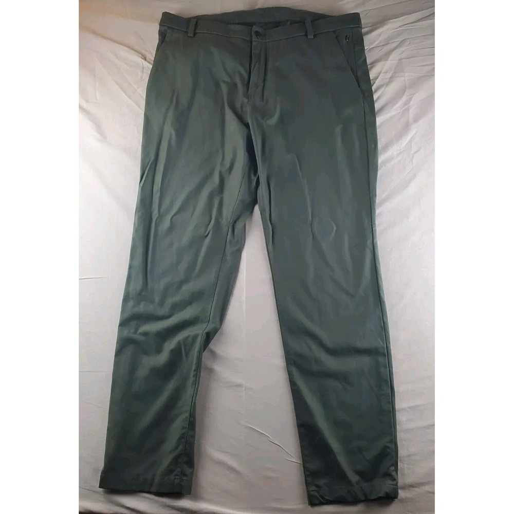 Lululemon  Pants Mens 40 Green Chino Flat Straight Leg